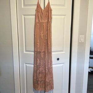 New with tags, pink lace maxi dress Altard State Boutique
